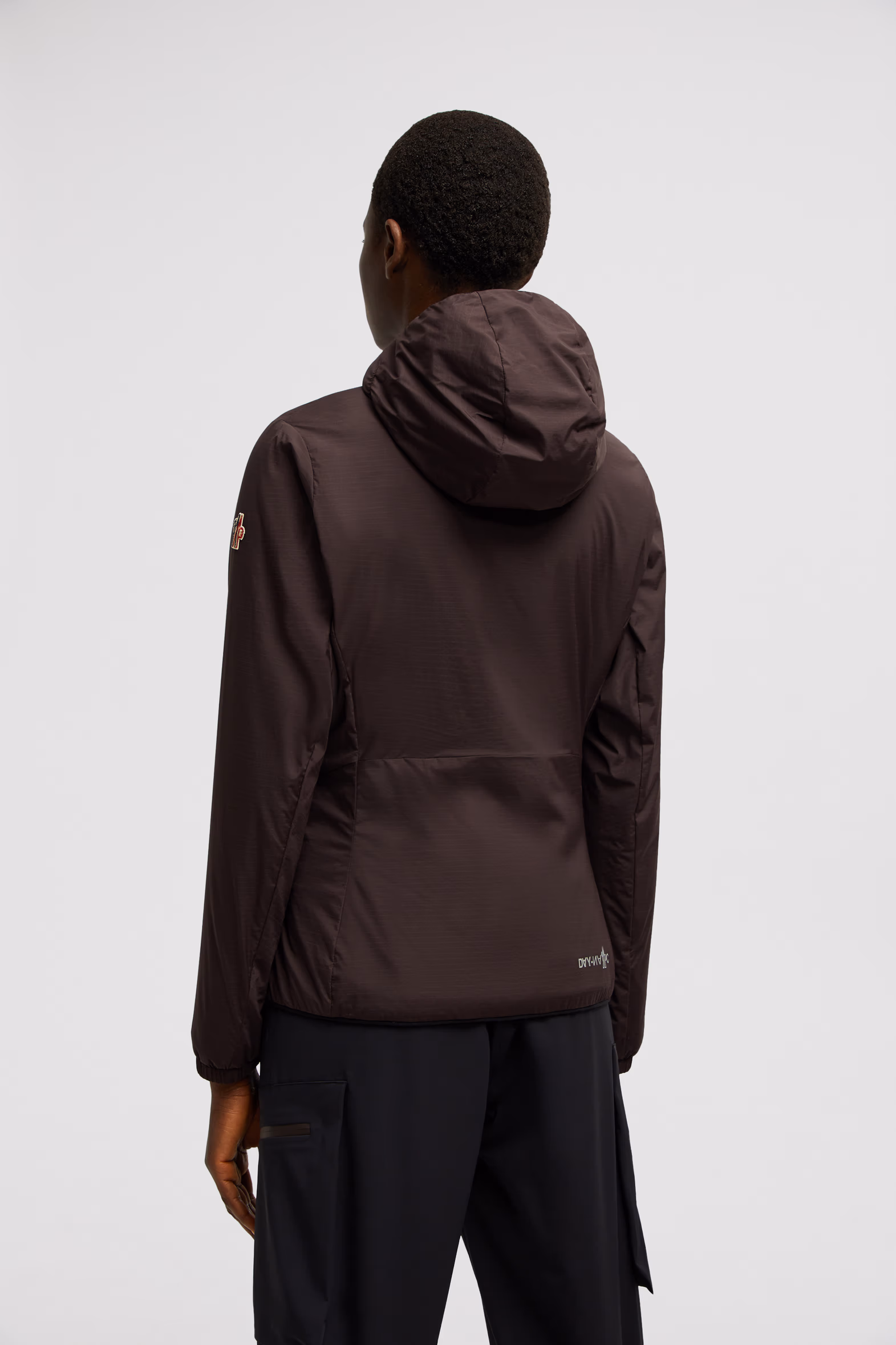 Mietres Packable Hooded Shell Jacket Women Dark Brown Moncler 5